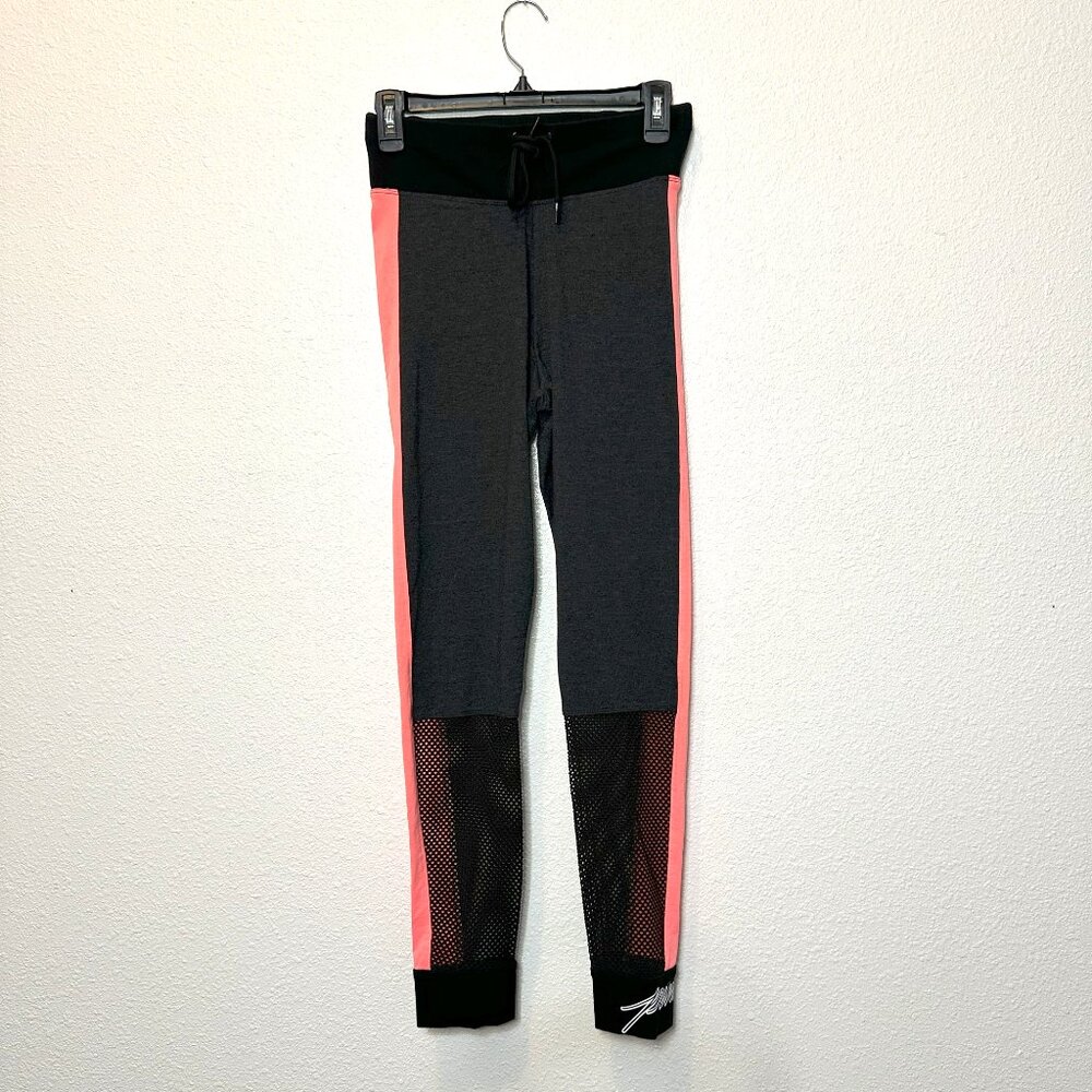 Victoria's Secret PINK Caliente Coral‎ Mesh Campus Yoga Leggings